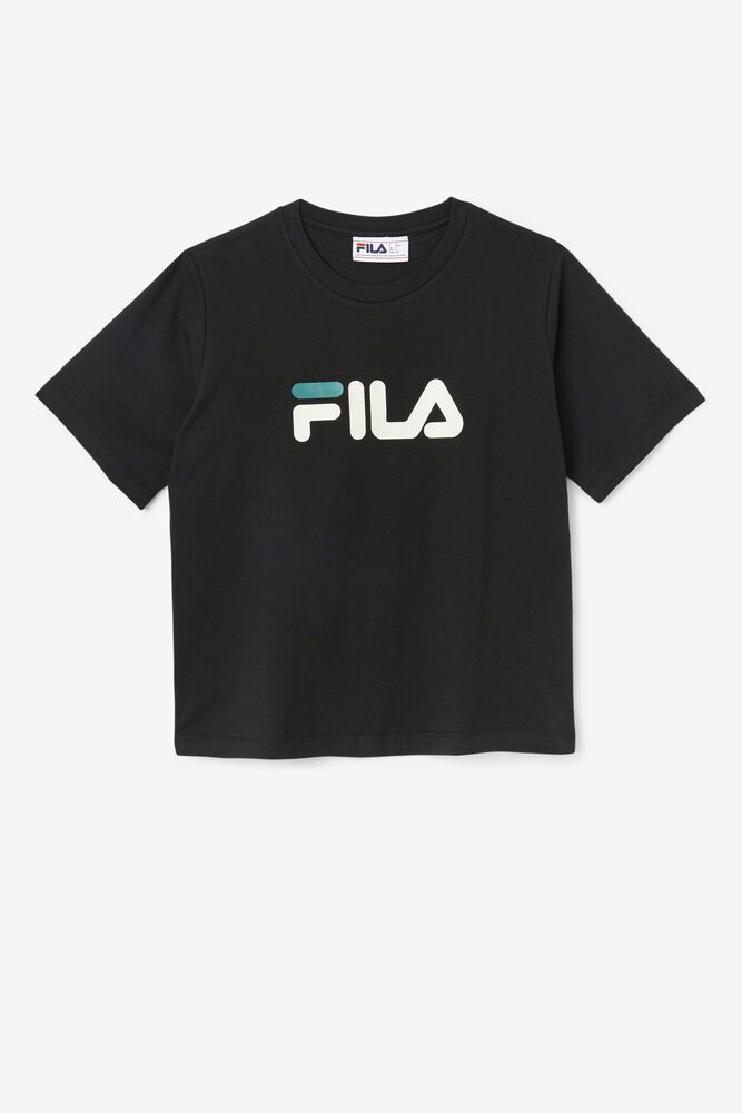 Fila T-Shirt Womens Black Thea - Ireland 41985-FZGN